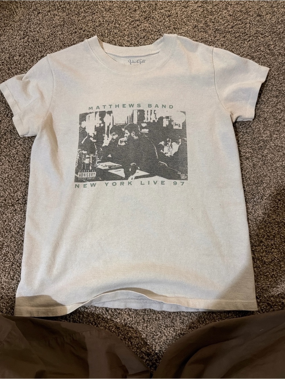 Brandy Melville White Graphic 'Matthews Band New York Live 97' Tee
